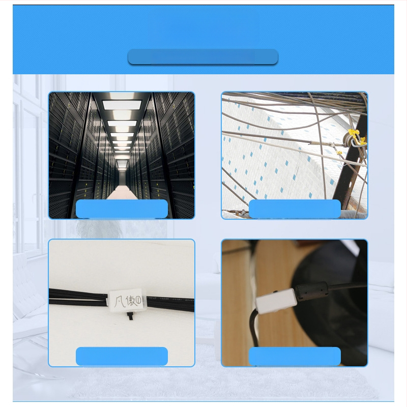 Vamzdžių ir kabelių žymėjimo plokštelė, atspari vandeniui skaidriam ženklinimo rėmeliui, PP medžiaga, tinkama vidaus ir lauko naudojimui, suderinama su spausdinimo modeliais 3010/3020/4010/4020