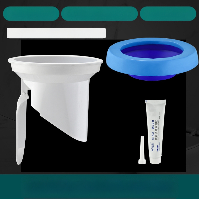 Tualeto flanšas, kvapų užkardymo sandarinimo žiedas, sustiprintas dizainas, universalus pagrindas, nutekėjimo gumos žiedas, nepralaidus