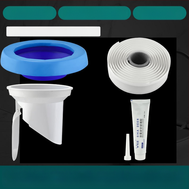 Tualeto flanšas, kvapų užkardymo sandarinimo žiedas, sustiprintas dizainas, universalus pagrindas, nutekėjimo gumos žiedas, nepralaidus