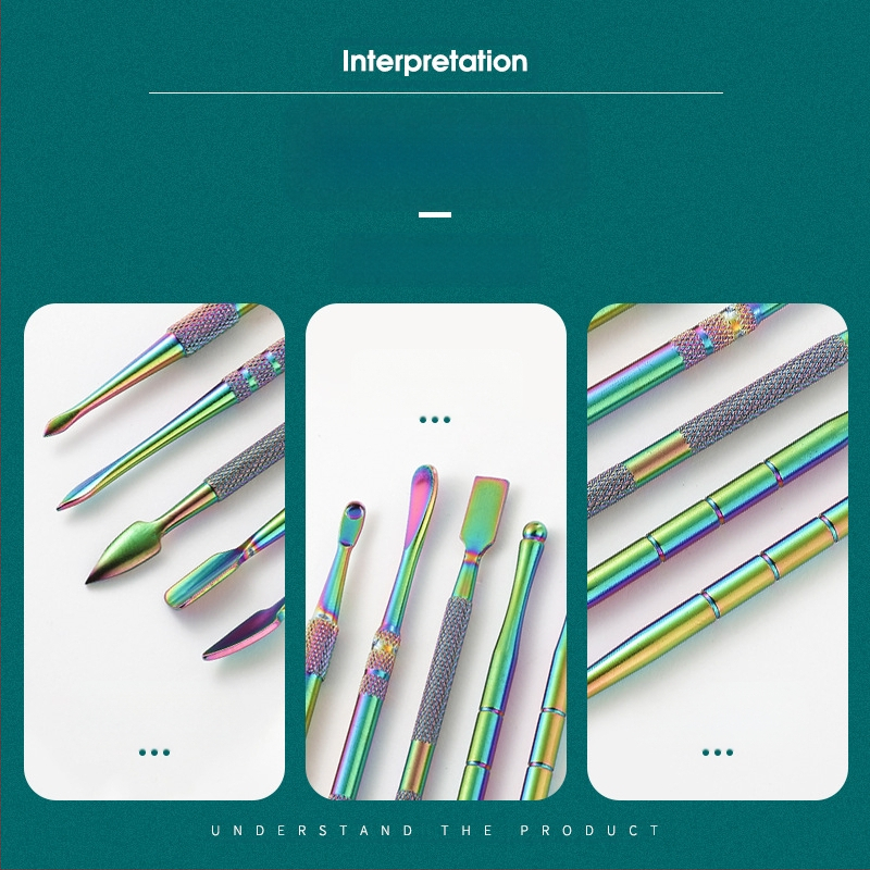 Nerūdijančiojo plieno vamzdžių valymo komplektas su drožybos įrankiais, dydis 17.7 × 6 × 1.8 cm, svoris apie 143 g; logotipo spausdinimas ir privataus prekinio ženklo galimybė