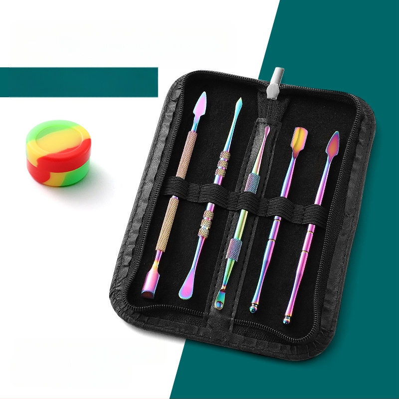 Nerūdijančiojo plieno vamzdžių valymo komplektas su drožybos įrankiais, dydis 17.7 × 6 × 1.8 cm, svoris apie 143 g; logotipo spausdinimas ir privataus prekinio ženklo galimybė