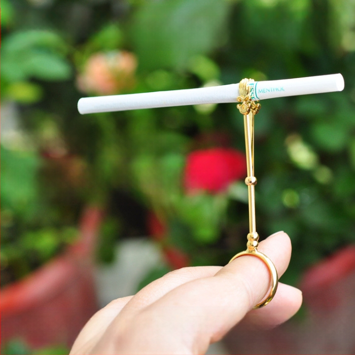 Unisex cigarečių laikiklio žiedas su logotipu, Cookbool – pritaikomas, privatiniam prekinio ženklo galimybė, pakuotė 50 vnt