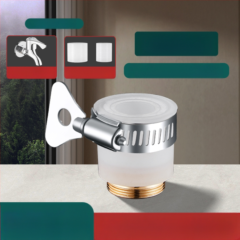 Čiaupo išplėtimo adaptorius su purslų apsauga – 360° sukimas, nerūdijantis plienas, keraminių diskų vožtuvas (Modelis Aerator; tinkamas virtuvės čiaupui)