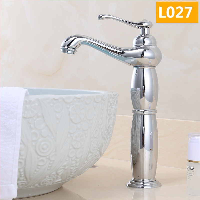 Europos stiliaus praustuvo maišytuvas, varinis korpusas, keraminis vožtuvo korpusas, 8 mm įvadas/išvadas, keliamasis veikimas