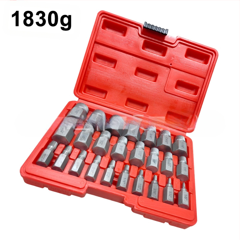 Комплект екстрактори за счупени винтове, британски стандарт, мулти-сплайн дизайн, стомана 40Cr-V