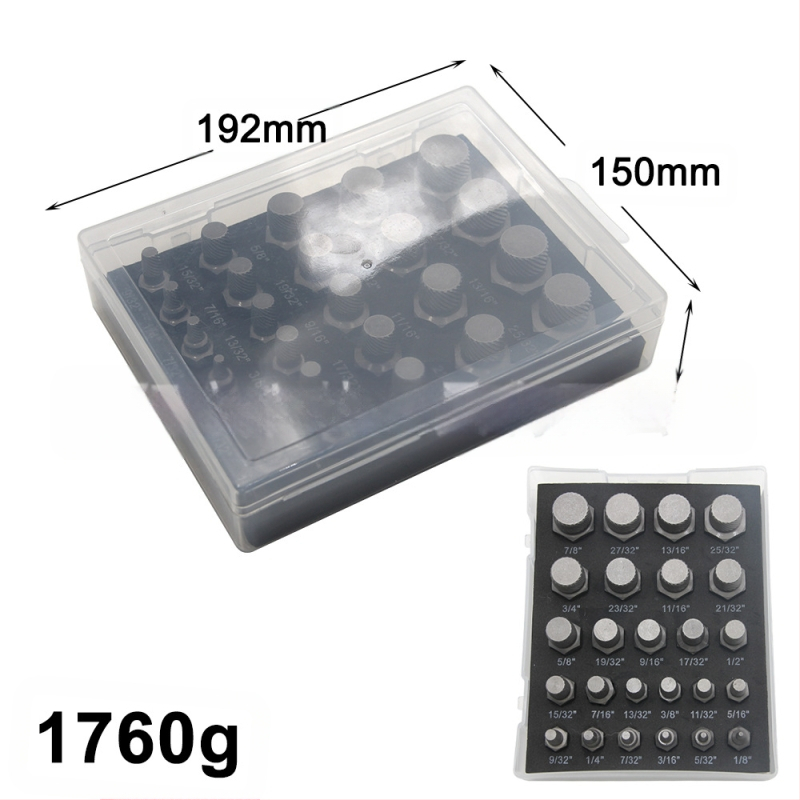 Комплект екстрактори за счупени винтове, британски стандарт, мулти-сплайн дизайн, стомана 40Cr-V