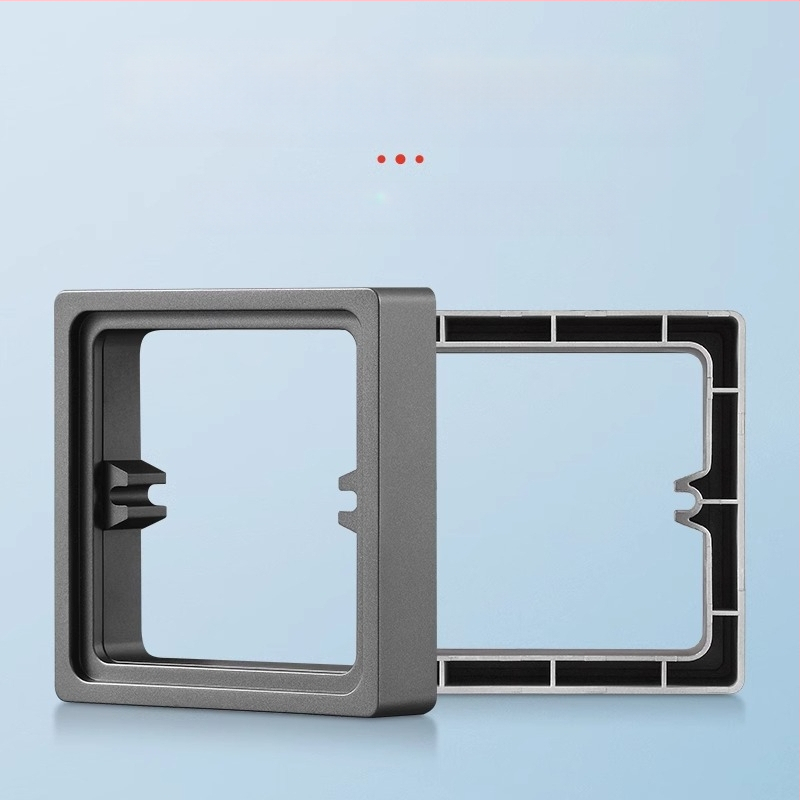 Тип 86 вградена квадратна електрическа кутия с повдигащ пръстен и уплътнител за кутия без дъно, съвместима с панел за превключване.