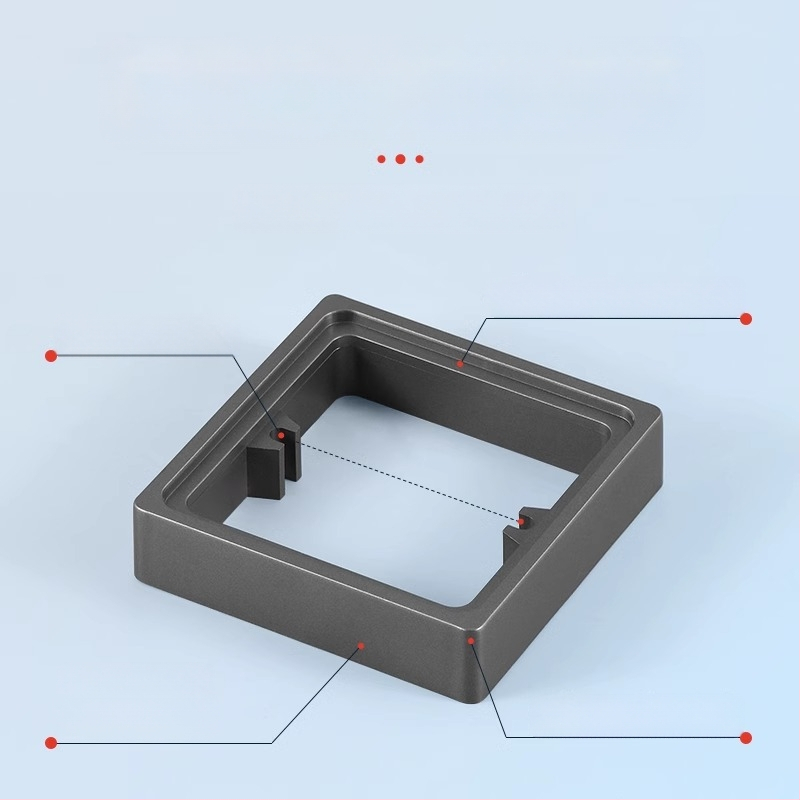 Тип 86 вградена квадратна електрическа кутия с повдигащ пръстен и уплътнител за кутия без дъно, съвместима с панел за превключване.