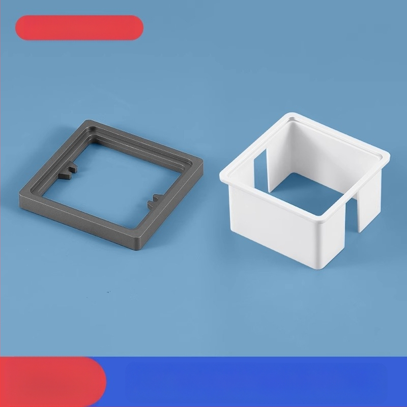 Тип 86 вградена квадратна електрическа кутия с повдигащ пръстен и уплътнител за кутия без дъно, съвместима с панел за превключване.