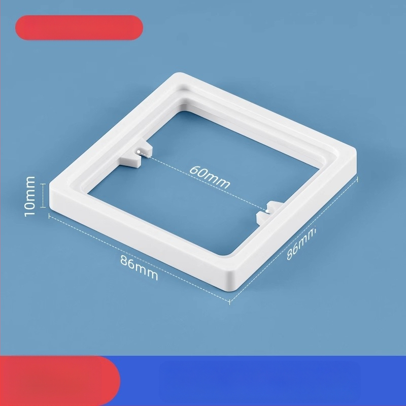 Тип 86 вградена квадратна електрическа кутия с повдигащ пръстен и уплътнител за кутия без дъно, съвместима с панел за превключване.