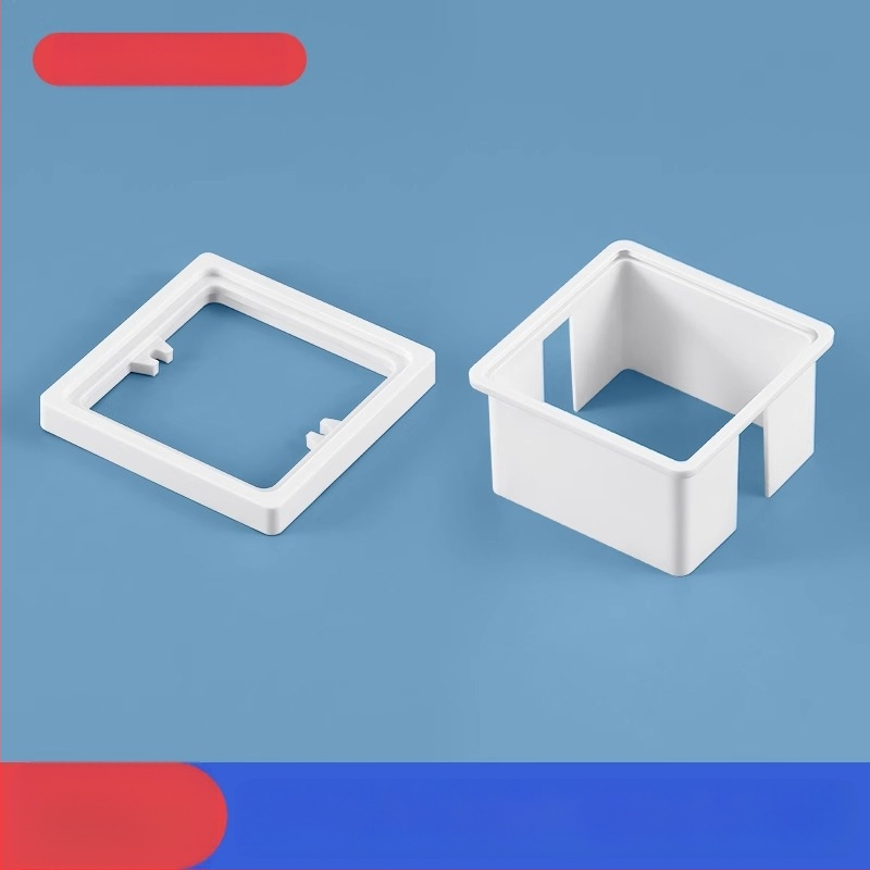 Тип 86 вградена квадратна електрическа кутия с повдигащ пръстен и уплътнител за кутия без дъно, съвместима с панел за превключване.