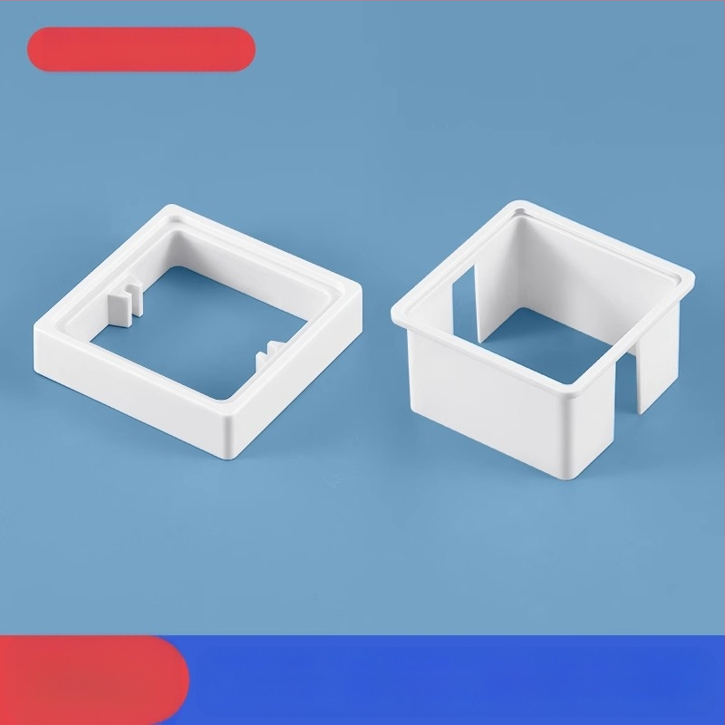 Тип 86 вградена квадратна електрическа кутия с повдигащ пръстен и уплътнител за кутия без дъно, съвместима с панел за превключване.