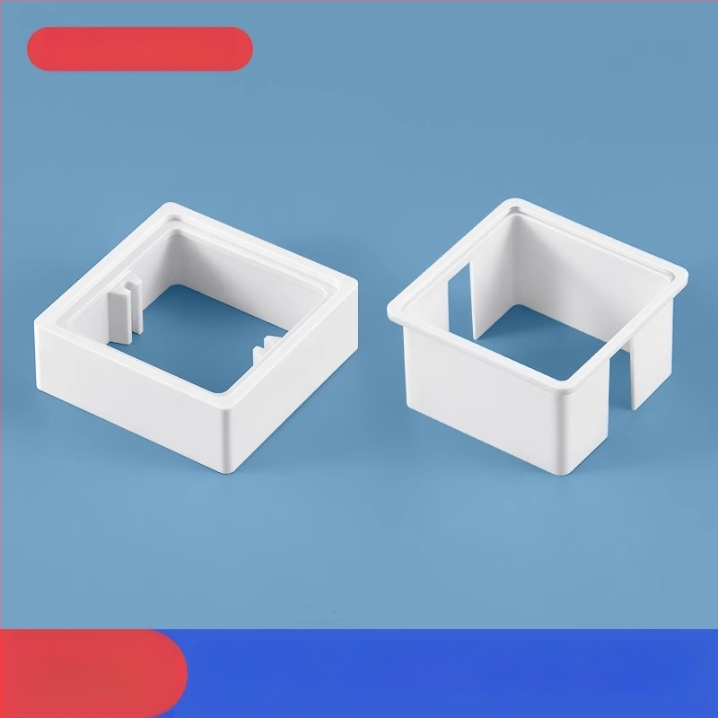 Тип 86 вградена квадратна електрическа кутия с повдигащ пръстен и уплътнител за кутия без дъно, съвместима с панел за превключване.