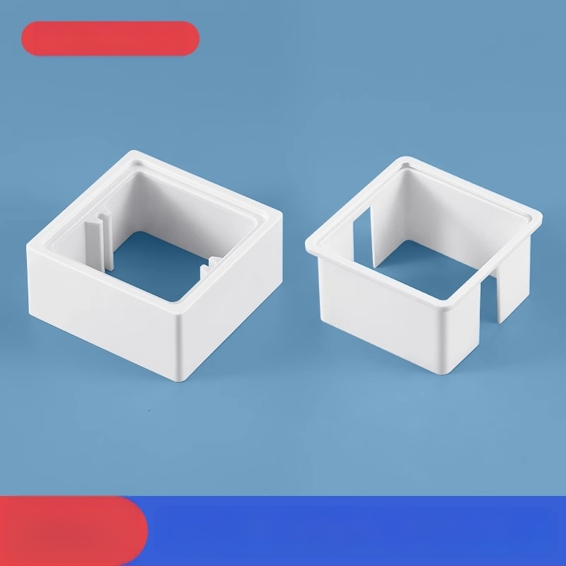 Тип 86 вградена квадратна електрическа кутия с повдигащ пръстен и уплътнител за кутия без дъно, съвместима с панел за превключване.