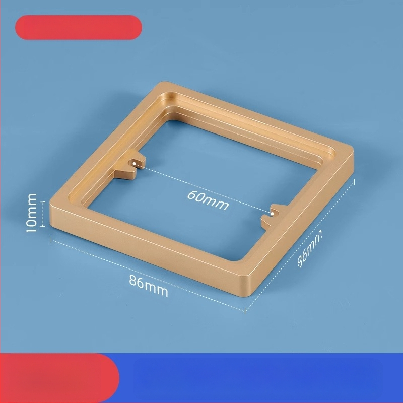 Тип 86 вградена квадратна електрическа кутия с повдигащ пръстен и уплътнител за кутия без дъно, съвместима с панел за превключване.