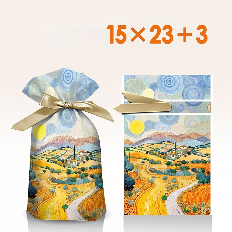 Užkandžių dovanų maišelis su graviravimo spausdinimu ant pieno baltos plėvelės, Salt Light prekės ženklas