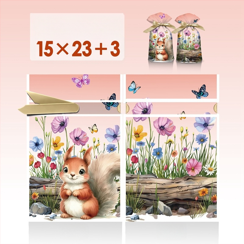 Užkandžių dovanų maišelis su graviravimo spausdinimu ant pieno baltos plėvelės, Salt Light prekės ženklas