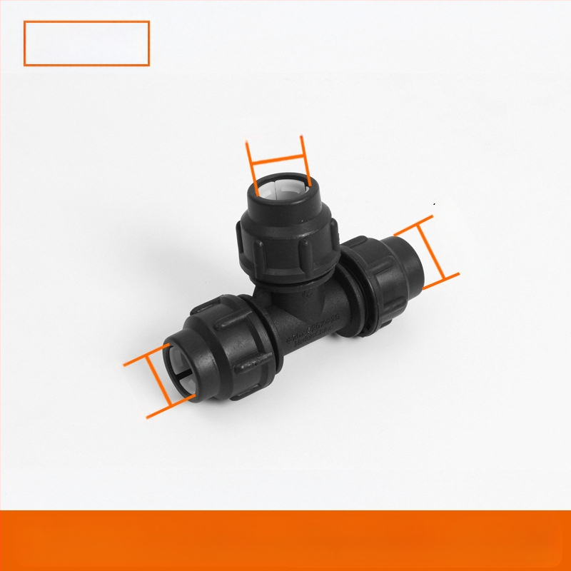 Φιτίνγκ για σωληνες PE με γρήγορη σύνδεση, Τ-σωληνας, γωνία, ένωση και βαλβίδα; υλικό PE; πάχος τοιχώματος 3.0 mm; τάξη 80