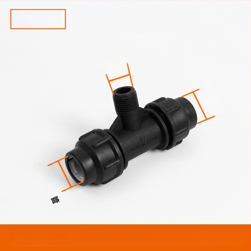 Φιτίνγκ για σωληνες PE με γρήγορη σύνδεση, Τ-σωληνας, γωνία, ένωση και βαλβίδα; υλικό PE; πάχος τοιχώματος 3.0 mm; τάξη 80