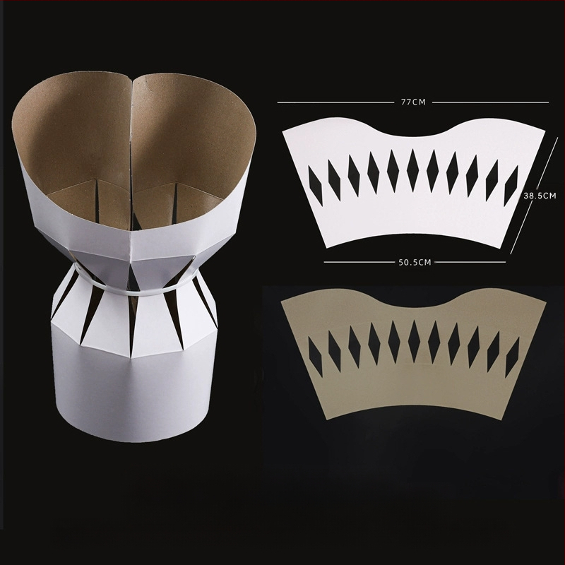 Kartoninės gėlių puokštės formavimo plokštės, išpjautos matricos pagalba, 10 lapų pakuotėje