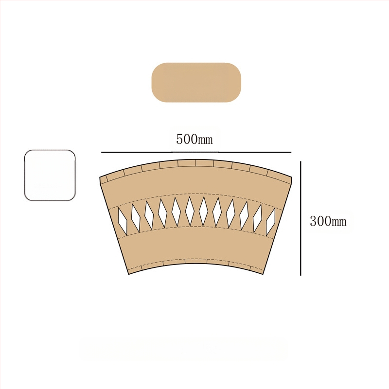 Kartoninės gėlių puokštės formavimo plokštės, išpjautos matricos pagalba, 10 lapų pakuotėje