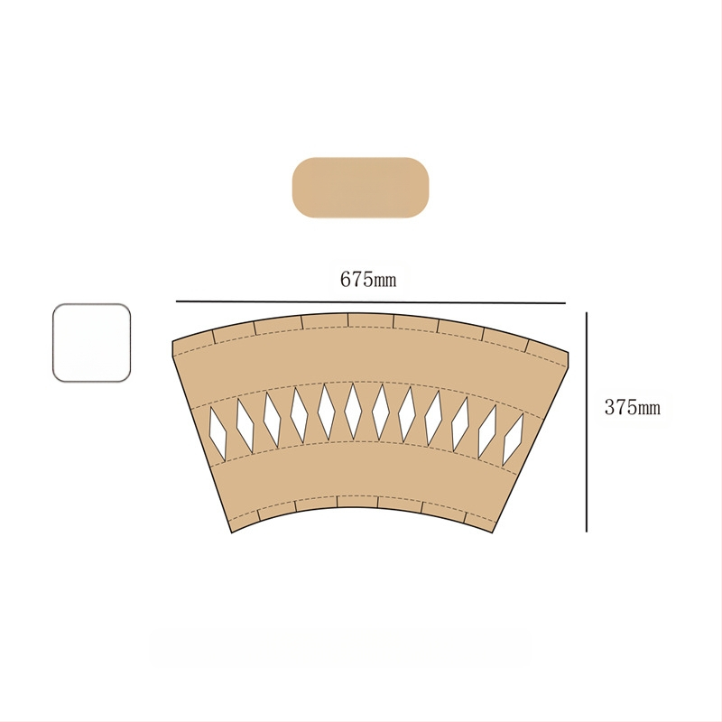 Kartoninės gėlių puokštės formavimo plokštės, išpjautos matricos pagalba, 10 lapų pakuotėje