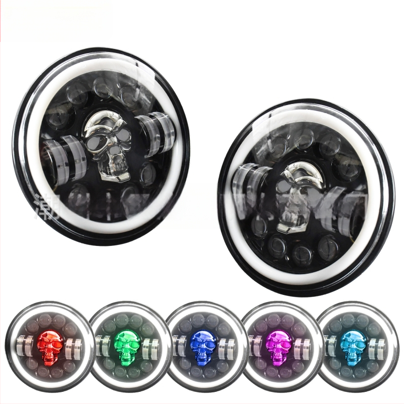 Wrangler φανάρι μοτοσικλέτας - αλουμίνιο αεροπορίας, LED, ανακλαστικό κύπελλο