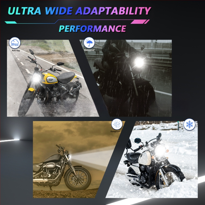 Wrangler φανάρι μοτοσικλέτας - αλουμίνιο αεροπορίας, LED, ανακλαστικό κύπελλο