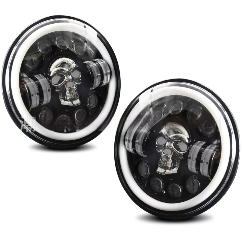 Wrangler φανάρι μοτοσικλέτας - αλουμίνιο αεροπορίας, LED, ανακλαστικό κύπελλο