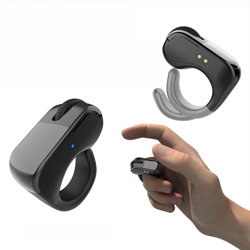 Безжичен пръстен Bluetooth дистанционно за телефон – Selfie, превъртане на страници, харесвания и коментари; 2.4G/BT, обхват 10 м, Type-C, ABS, модел D06, за Android, Apple, Microsoft