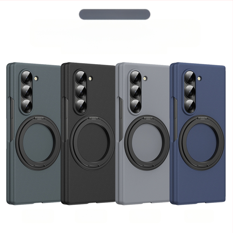 Obal Samsung zFold6 s otočnou podporou a magnetickým obalom – PC materiál, povrch horúcou tlačou, odvádzanie tepla, odolnosť voči opotrebeniu, proti otlačkom prstov