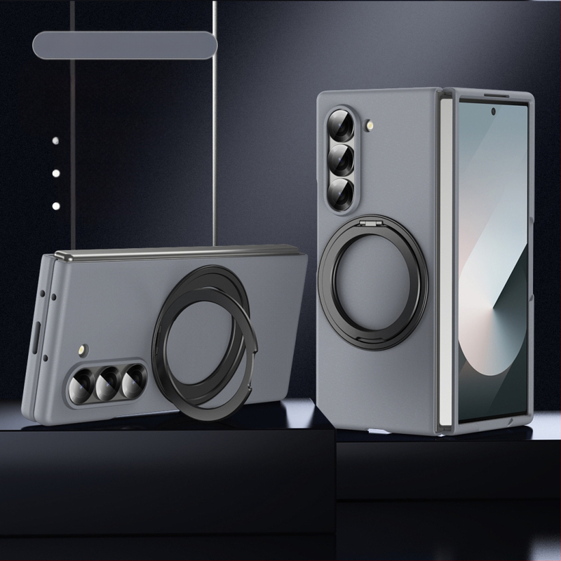 Obal Samsung zFold6 s otočnou podporou a magnetickým obalom – PC materiál, povrch horúcou tlačou, odvádzanie tepla, odolnosť voči opotrebeniu, proti otlačkom prstov