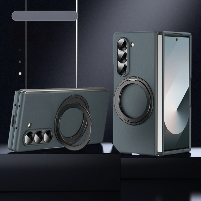 Obal Samsung zFold6 s otočnou podporou a magnetickým obalom – PC materiál, povrch horúcou tlačou, odvádzanie tepla, odolnosť voči opotrebeniu, proti otlačkom prstov