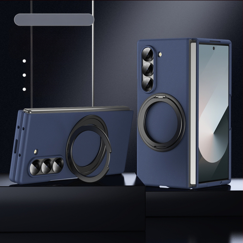 Obal Samsung zFold6 s otočnou podporou a magnetickým obalom – PC materiál, povrch horúcou tlačou, odvádzanie tepla, odolnosť voči opotrebeniu, proti otlačkom prstov