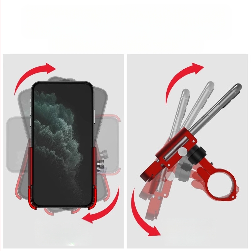 GUB P30 aliuminio lydinio telefono laikiklis elektriniams motociklams ir dviračiams