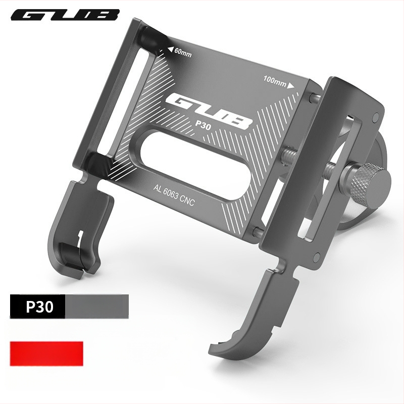GUB P30 aliuminio lydinio telefono laikiklis elektriniams motociklams ir dviračiams