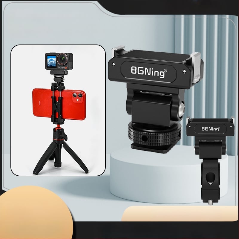 Suport magnetic cu eliberare rapidă pentru cameră de acțiune, compatibil DJI Action 5 Pro/4/3/2, aliaj de aluminiu, cu slot pentru cold shoe