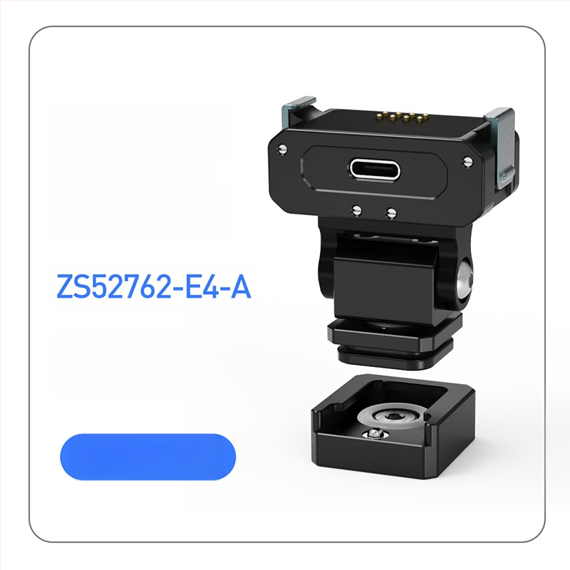 Magnetski brzi otpuštajući držač za sportsku kameru, kompatibilan s DJI Action 5 Pro/4/3/2, aluminijska legura, s slotom za cold shoe