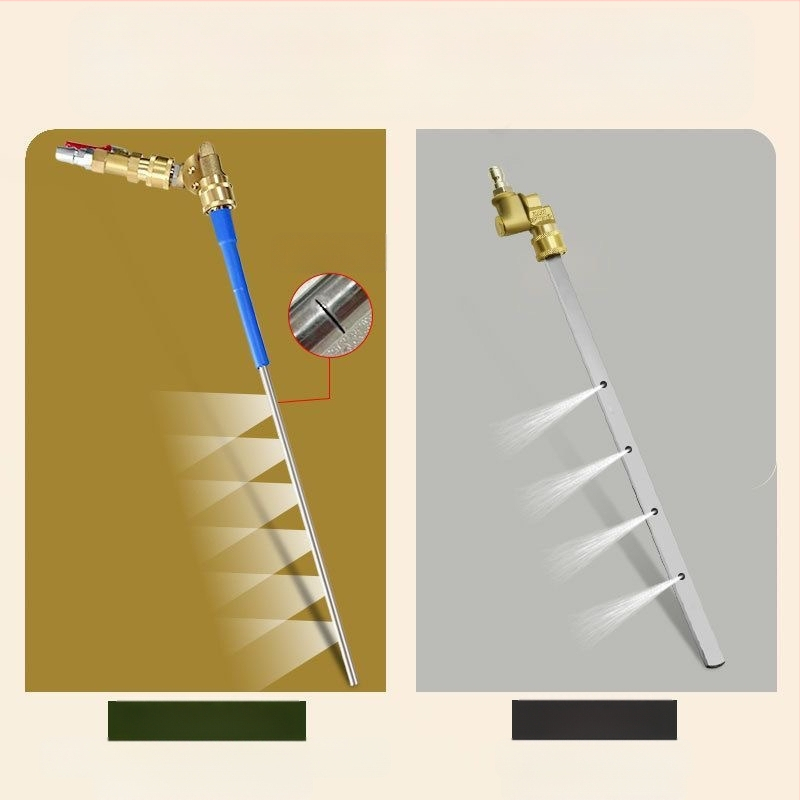 Trans portlīdzekļu ūdens tvertnes tīrīšanas pistole - bez demontāžas, dubults lietojums ūdens un gāze, nerūsējošā tērauda galva un rokturis, augsts spiediens, izsmidzināšanas attālums 3 m