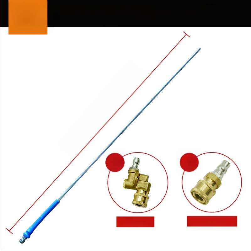 Trans portlīdzekļu ūdens tvertnes tīrīšanas pistole - bez demontāžas, dubults lietojums ūdens un gāze, nerūsējošā tērauda galva un rokturis, augsts spiediens, izsmidzināšanas attālums 3 m