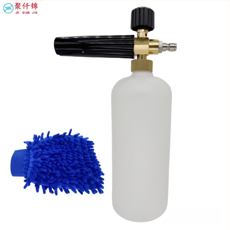 Augsta spiediena automobiļu putu pistole, korpuss no alumīnija un inženierijas plastikas, regulējama putas, ventilatora tipa izsmidzināšana