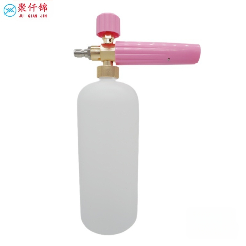 Augsta spiediena automobiļu putu pistole, korpuss no alumīnija un inženierijas plastikas, regulējama putas, ventilatora tipa izsmidzināšana