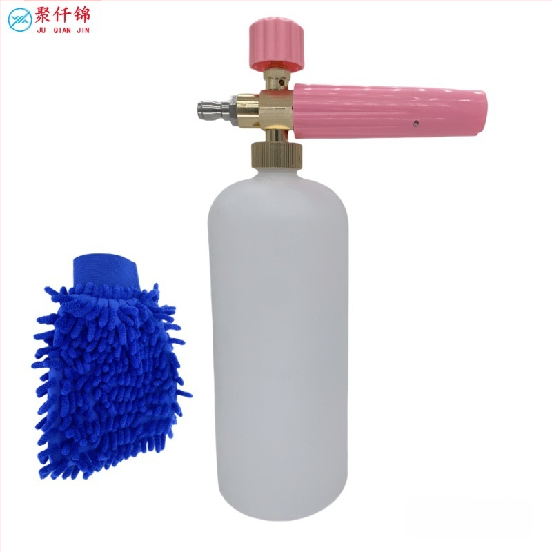 Augsta spiediena automobiļu putu pistole, korpuss no alumīnija un inženierijas plastikas, regulējama putas, ventilatora tipa izsmidzināšana