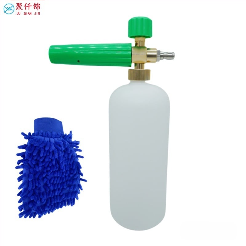 Augsta spiediena automobiļu putu pistole, korpuss no alumīnija un inženierijas plastikas, regulējama putas, ventilatora tipa izsmidzināšana