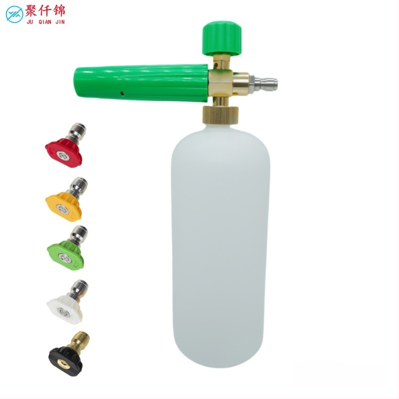 Augsta spiediena automobiļu putu pistole, korpuss no alumīnija un inženierijas plastikas, regulējama putas, ventilatora tipa izsmidzināšana