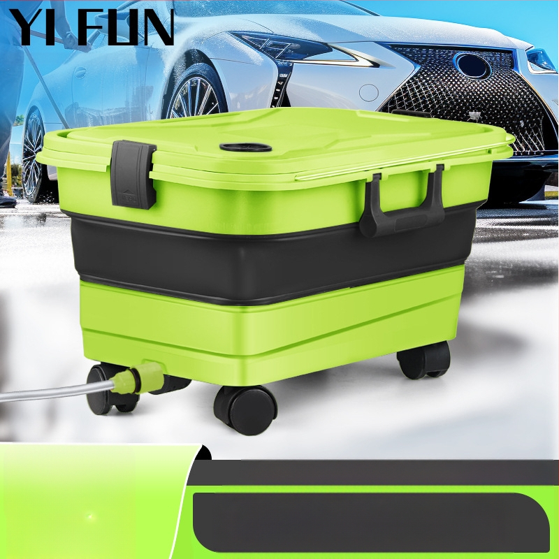 YiFun PP sulankstomas kibiras su Li-ion baterijos vandens pistole aukšto slėgio automobilių plovimui