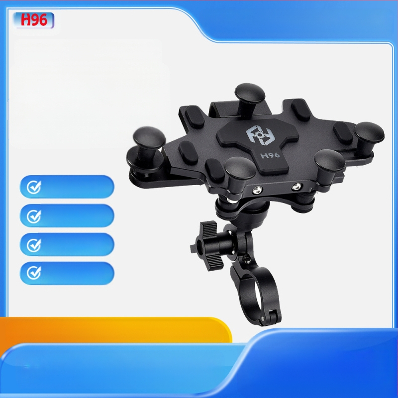 BIPINOR H99 Θήκη κινητού για μοτοσικλέτα πλοήγησης, βάση με απορρόφηση κραδασμών и περιστροφή 360° για Honda, Yamaha, BMW και Wuyang Haojue