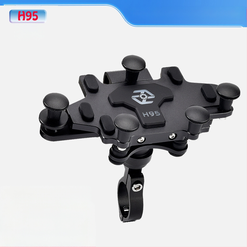 BIPINOR H99 Θήκη κινητού για μοτοσικλέτα πλοήγησης, βάση με απορρόφηση κραδασμών и περιστροφή 360° για Honda, Yamaha, BMW και Wuyang Haojue