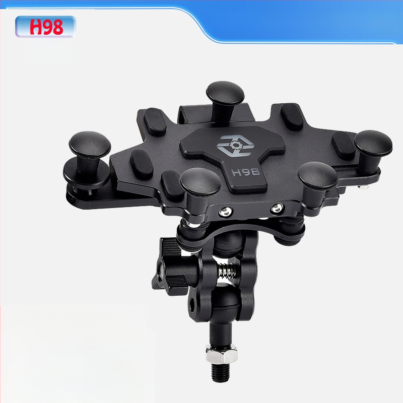 BIPINOR H99 Θήκη κινητού για μοτοσικλέτα πλοήγησης, βάση με απορρόφηση κραδασμών и περιστροφή 360° για Honda, Yamaha, BMW και Wuyang Haojue