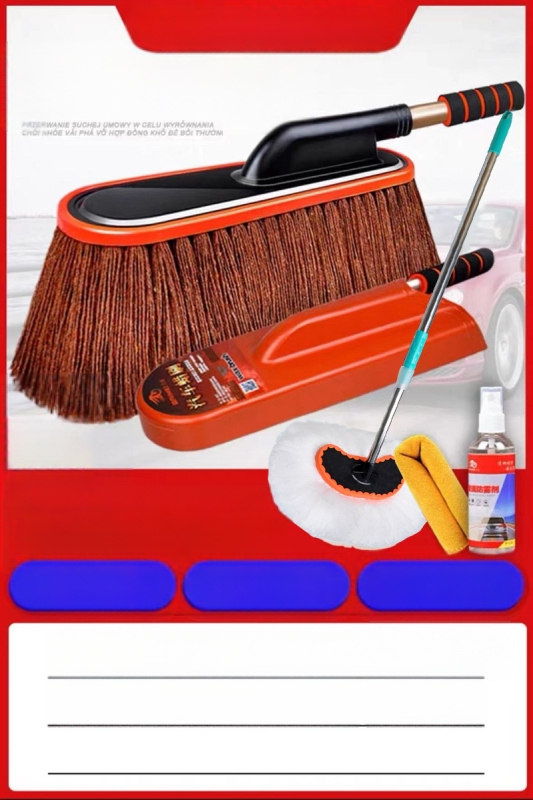 Autóipari portörlő kefe tisztításhoz és mosáshoz; viasz applikátor; Márka: Source Factory